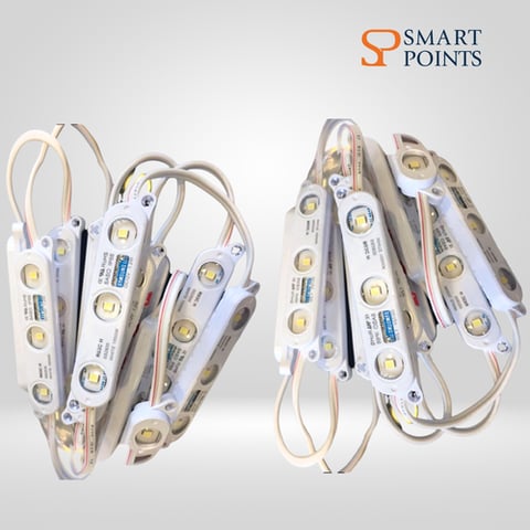 وحدة إضاءة LED سامسونج SS2835 – 12 فولت – 3 ليد – مقاومة للماء IP68