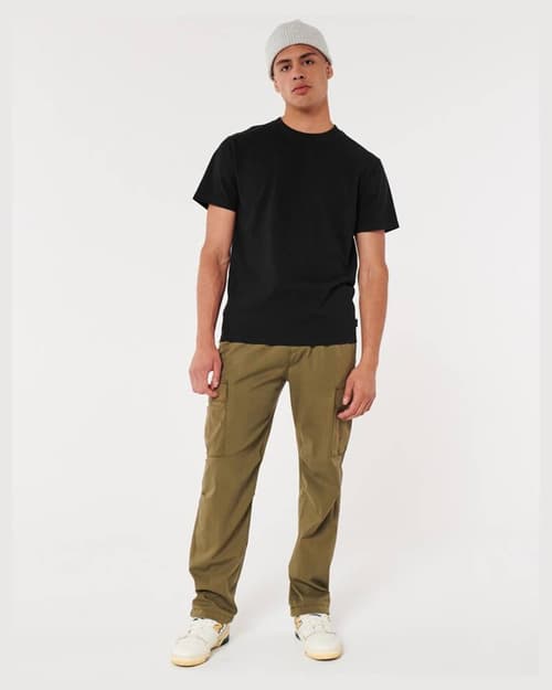 Relaxed Heavyweight  Crew T-Shirt - Black