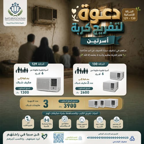 الحالة الإنسانية : 129 - 130 - تفرج كربة أسرتين