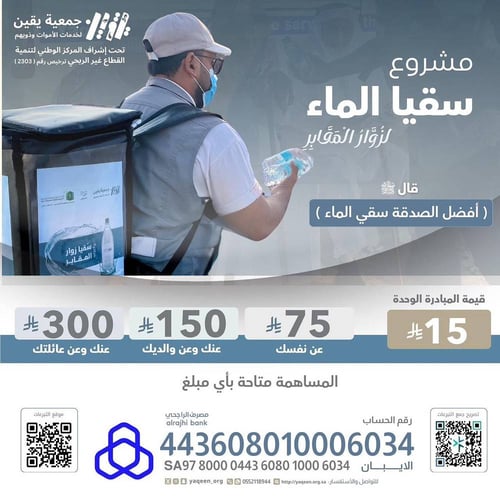 مبادرة سقيا الماء لزوار المقابر