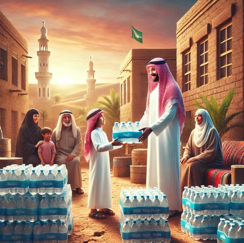 تأمين مياه الشرب للأسر