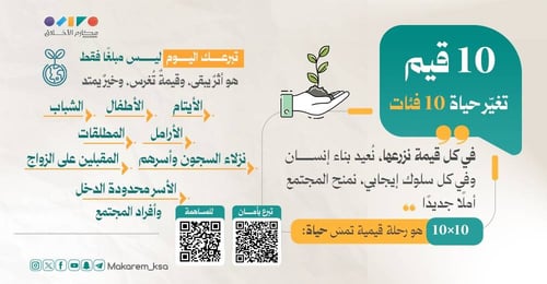 10 × 10 لتعزيز القيم