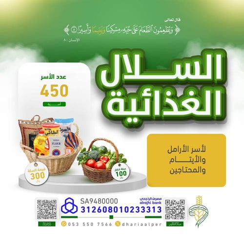 السلال الغذائية -