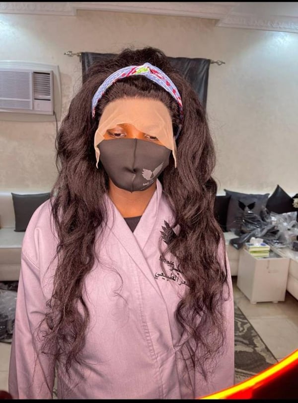 26 انش افريقي جذور اماميه دانتيل 13x4   كثافه 180   صورة 2