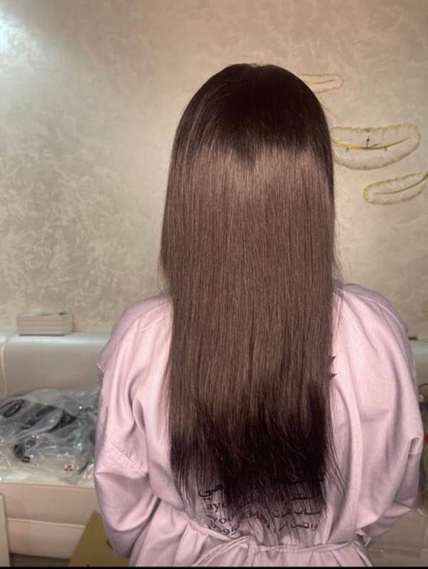 20 انش استريت بفرقه ثابته دانتيل من الاذن للاذن كثافه 150 صورة 1