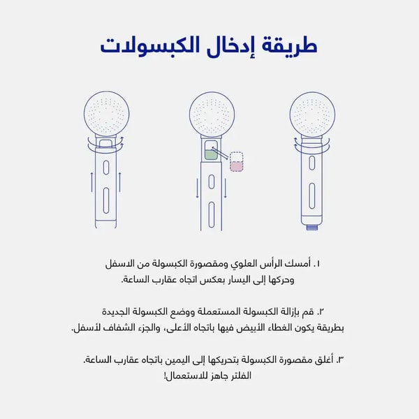 طقم دش استحمام - دش شاور - راس دش - كبسولة - فلتر دش - فلتر الدش