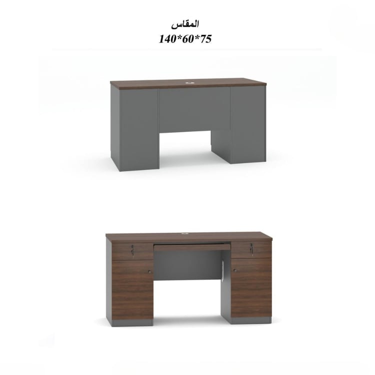 طاولة مكتب بادراج مقاس 140*60*75 سم