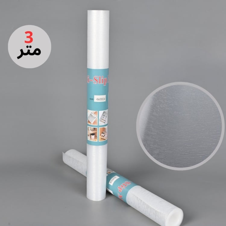 رول بطانة شفافة ثلجي غير لاصقة 300×45 سم – مقاومة للماء والانزلاق لأدراج المطبخ وخزائن الحمام والثلاجة