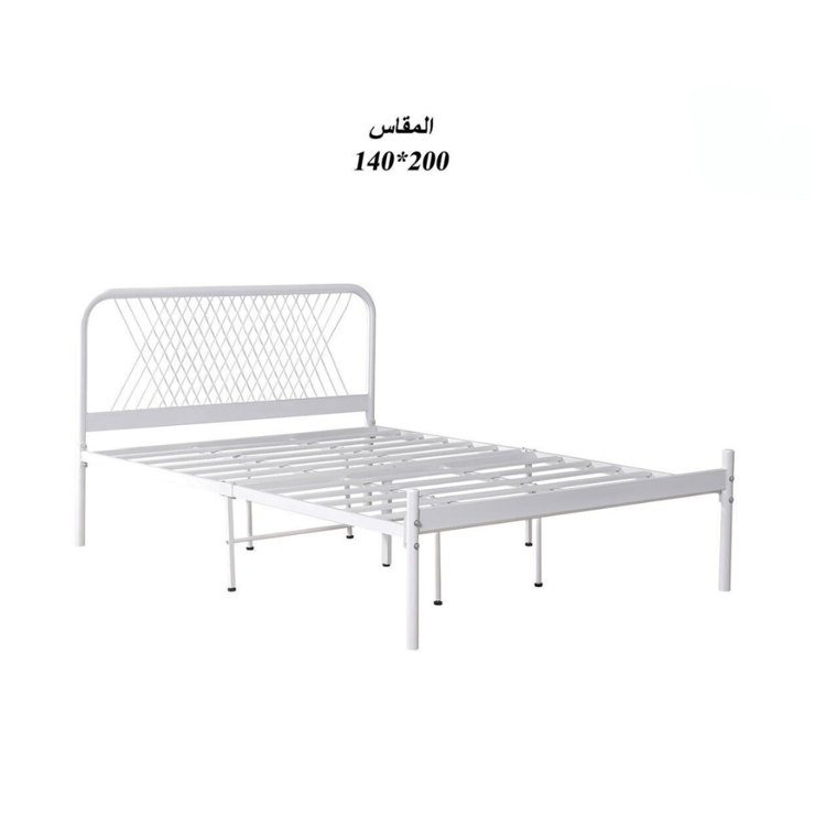 سرير حديد مقاس 140 سم × 200 سم