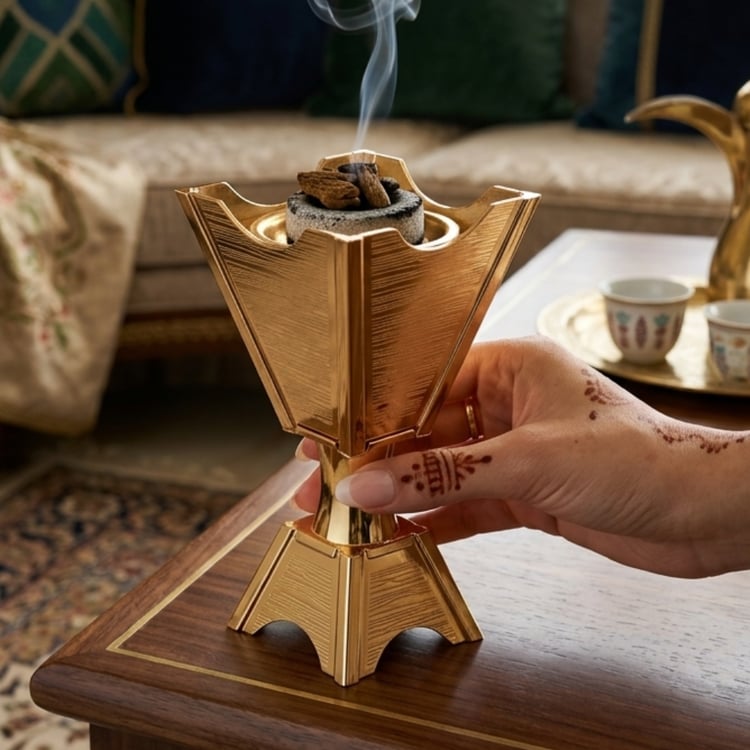 مبخرة استيل ذهبي شديدة التحمل ومقاومة للصدأ 