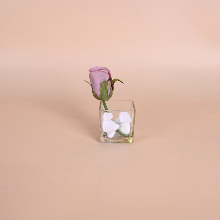 فازه زجاج مربع  صغير