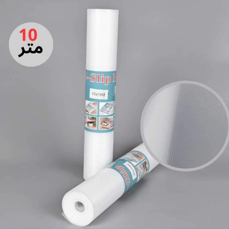 رول بطانة أدراج وخزائن مطبخ 10 متر – شفافة و غير لاصقة و مقاومة للماء ومضادة للانزلاق للثلاجة والحمام والمطبخ