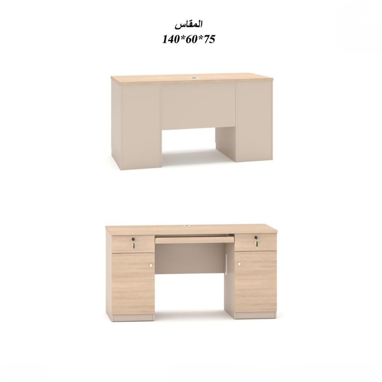 طاولة مكتب بادراج مقاس 140*60*75