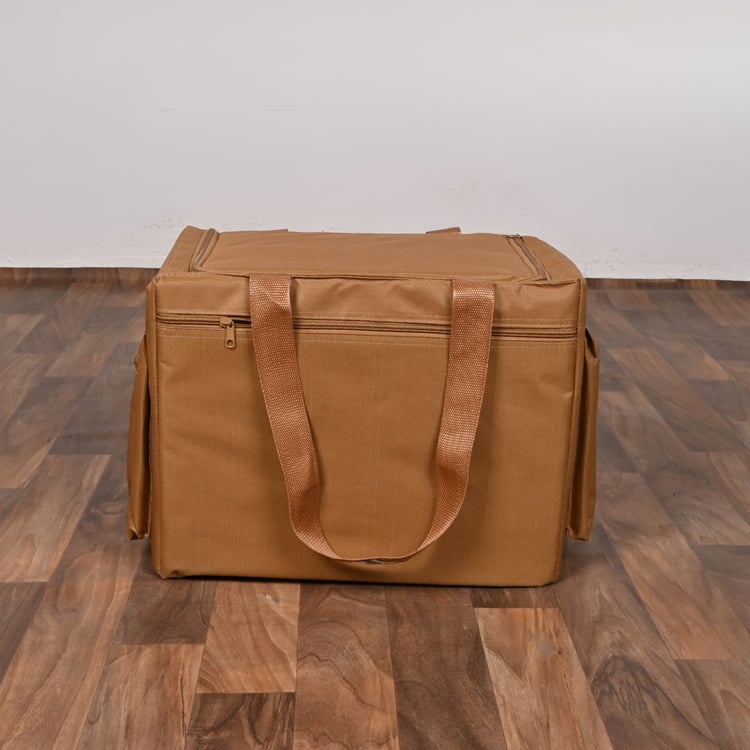 شنطة رحلات قماش مقاس 37×24×27 سم لون جملي – لانكوفا عزبة رحلات متعددة الاستخدامات 