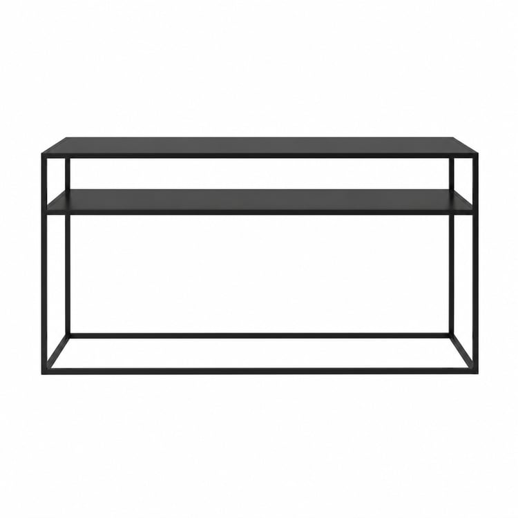 طاولة مدخل تارينثا الحديدية دورين 100×40 سم – كونسول مدخل مودرن فاخر بتصميم معدني عصري أنيق، طاولة ديكور متعددة الاستخدامات للمداخل والممرات 