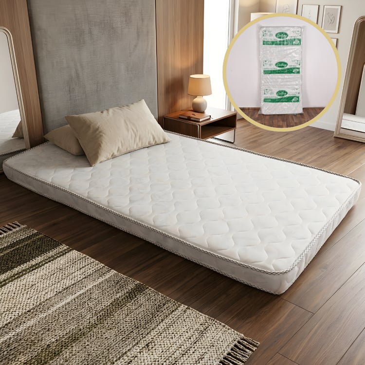 مرتبة سرير فردية 190×90 سم اسفنج مضغوط سمك 10 سم – مرتبة نوم مريحة مطرزة عالية الجودة للاستخدام اليومي للمنزل والشقق المفروشة والطلاب