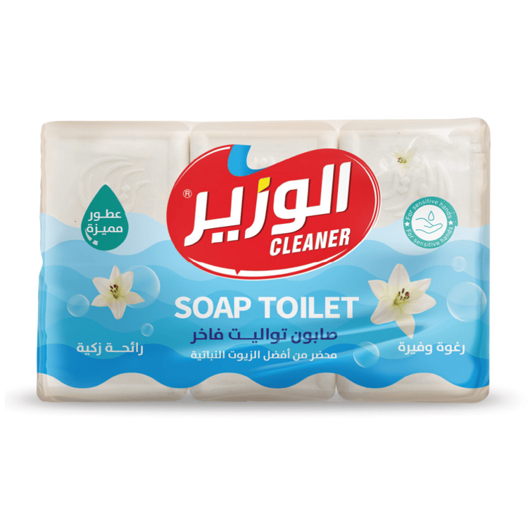 صابون الوزير الاصلي 6 قطع وزن القطعة 75 جرام 