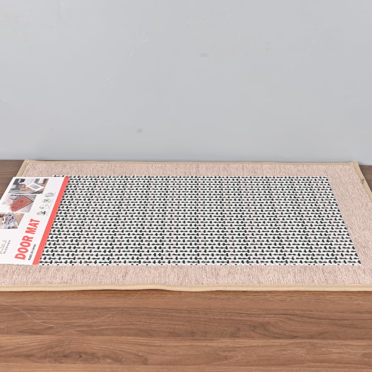 دعاسة أبواب ربل بلاستيك 50×78 سم لون بيج – تصميم قوي مانع للانزلاق