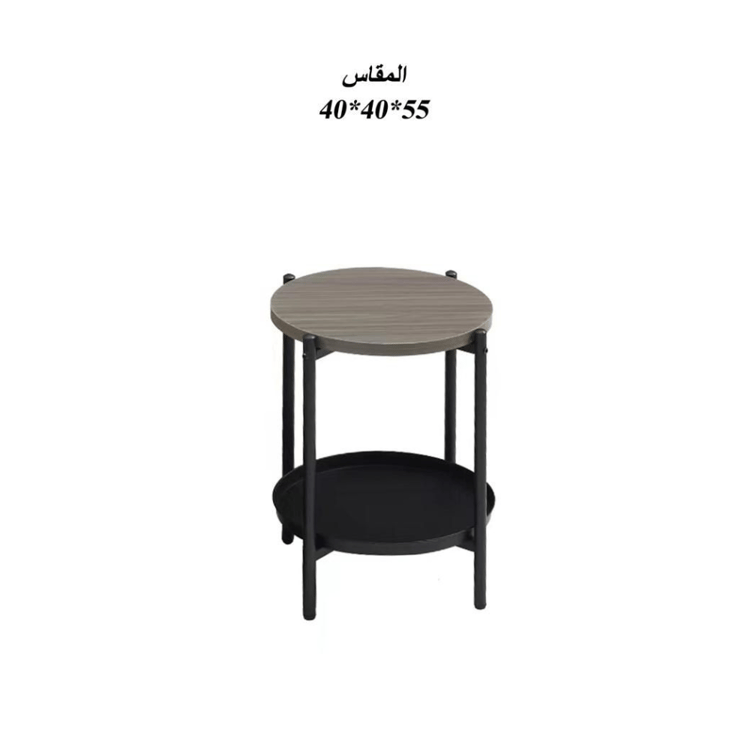 طاولة خدمة خشب مع معدن مفرد