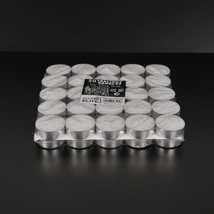 طقم شموع تسخين فاخرة غير معطرة 50 حبة مقاس 3.8 × 1.3 سم – احتراق يدوم 4 ساعات مثالية للديكور المنزلي التسخين الحفلات والمناسبات الخاصة