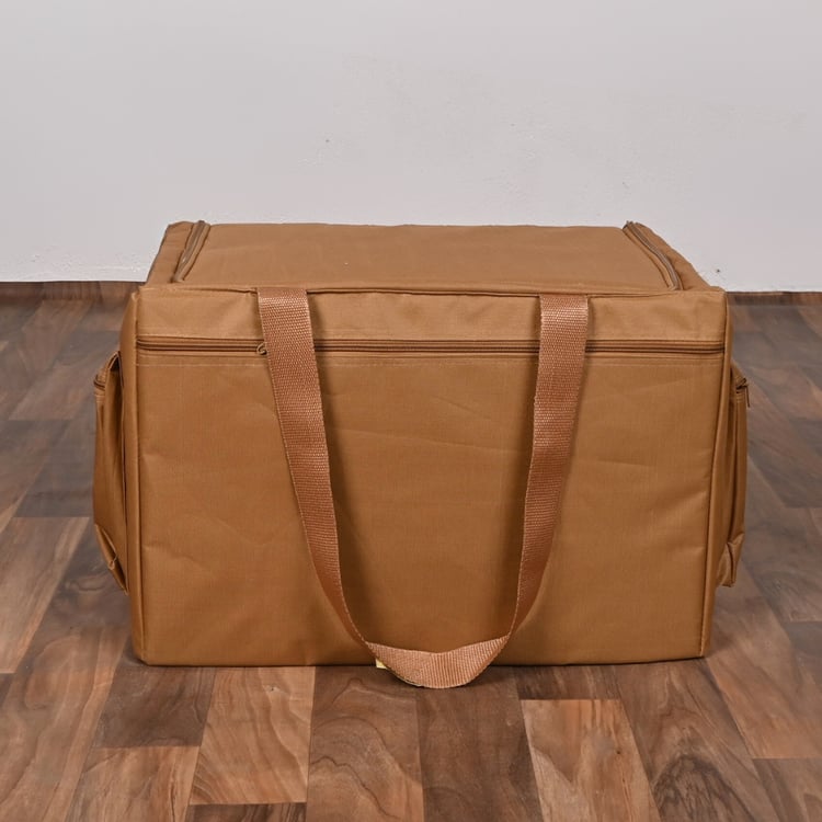 شنطة رحلات قماش مقاس 47×32×32 سم لون جملي – لانكوفا عزبة رحلات متعددة الاستخدامات 