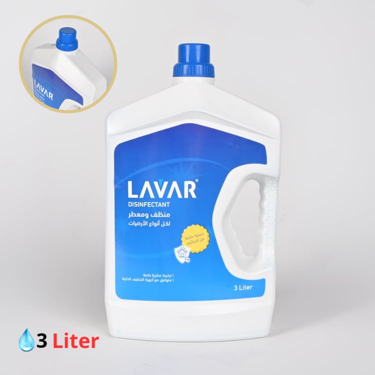 منظف ومعطر الأرضيات لافار 3 لتر – تركيبة عطرية خاصة بفعالية تنظيف عالية ومتوافق مع أجهزة التنظيف الذكية والروبوتية