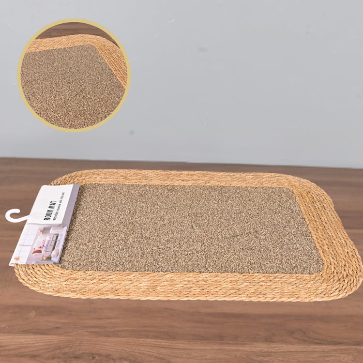 دعاسة أبواب 60×80 سم خوص مع قماش خشن – مناسبة لمداخل الغرف