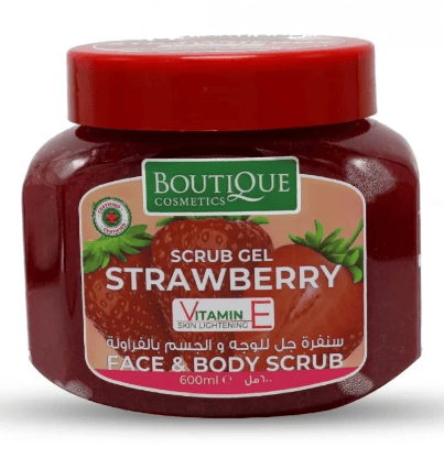 سنفرة جل بالفراولة من بوتيك 600 مل