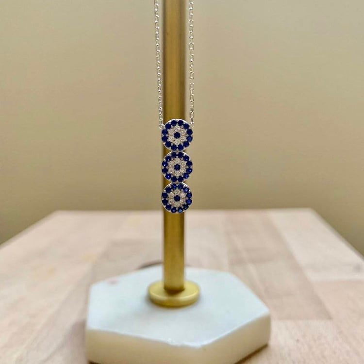 متجر الحلي - سلسلة الدوائر، فضيTrinkets boutique - The circles necklac