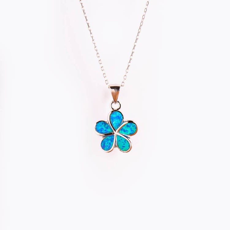 متجر الحلي - سلسلة وردة الأوبال Trinkets boutique - Opal flower neckla