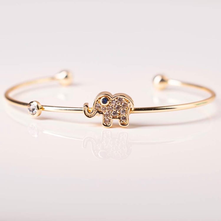 متجر الحلي - إسورة الفيل الذهبية Trinkets boutique- Gold elephant brac