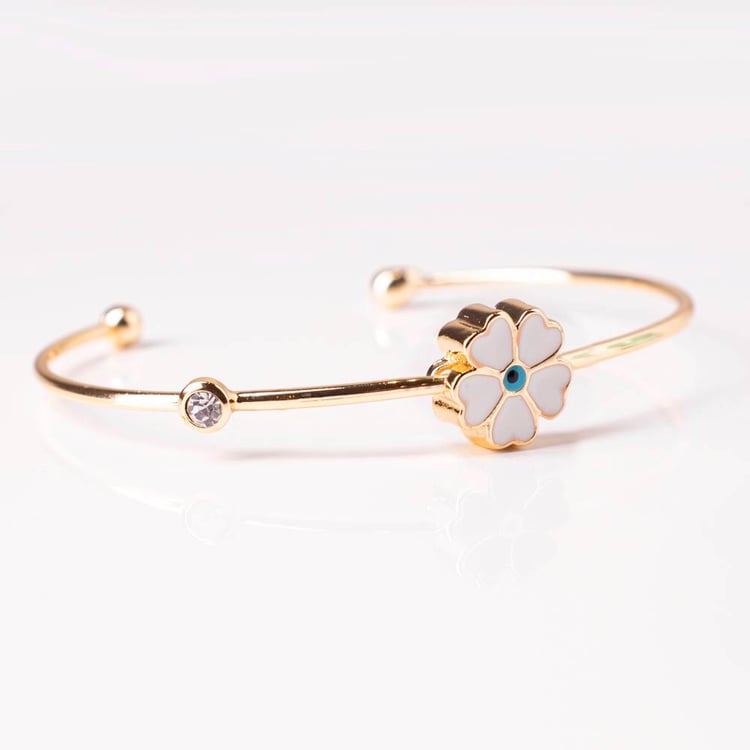 متجر الحلي - إسورة الوردة البيضاء Trinkets boutique- White flower brac