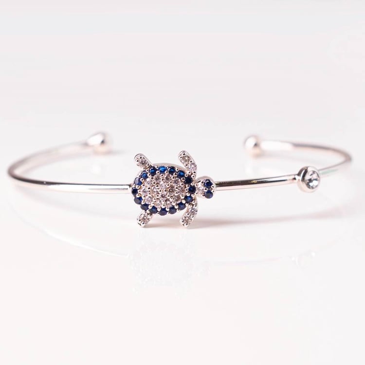 متجر الحلي | إسورة السلحفة الفضية (في النص) Trinkets boutique- Silver