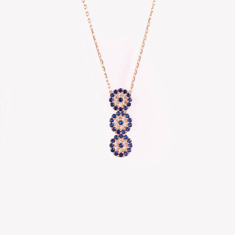 متجر الحلي - سلسلة الدوائر، ذهبي زهريTrinkets boutique - The circles n