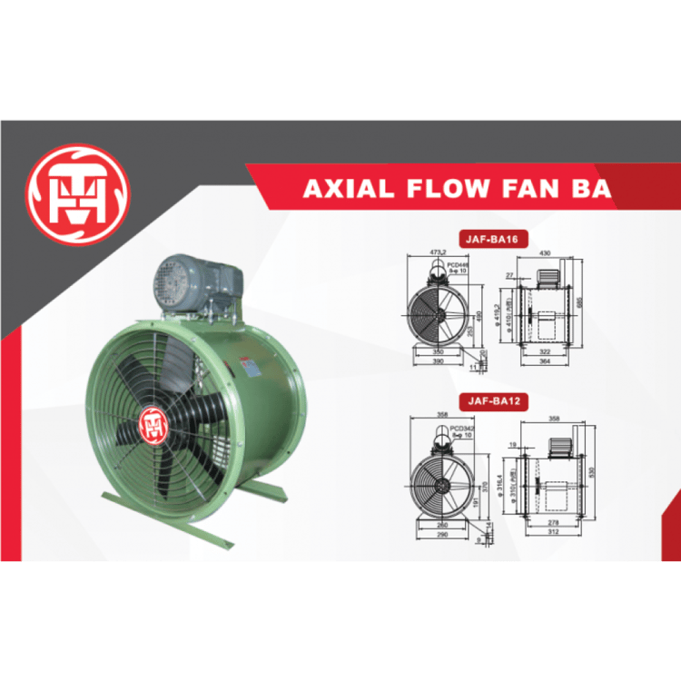مروحة تدفق محوري( BA)(JAF-BA12)