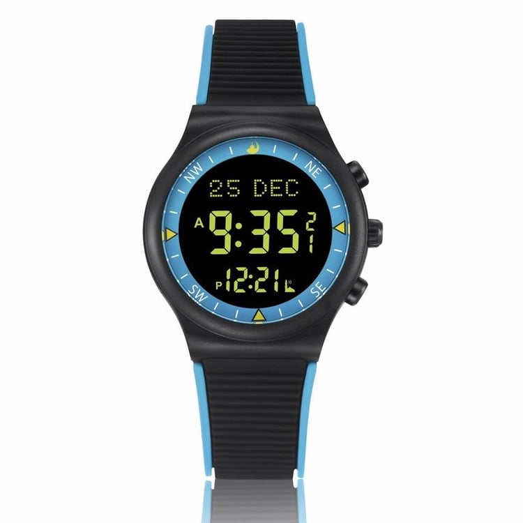 ساعة يد رياضية من الحرمين HA-6506 - باللون الأسود B BLUE BLACK