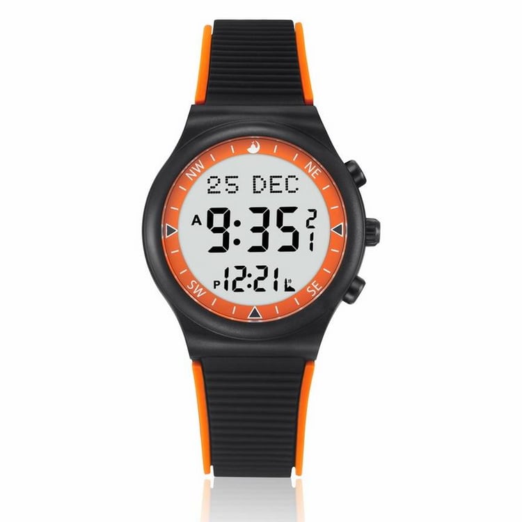 ساعة يد رياضية من الحرمين HA-6506 - باللون الأسود W ORANGE BLACK