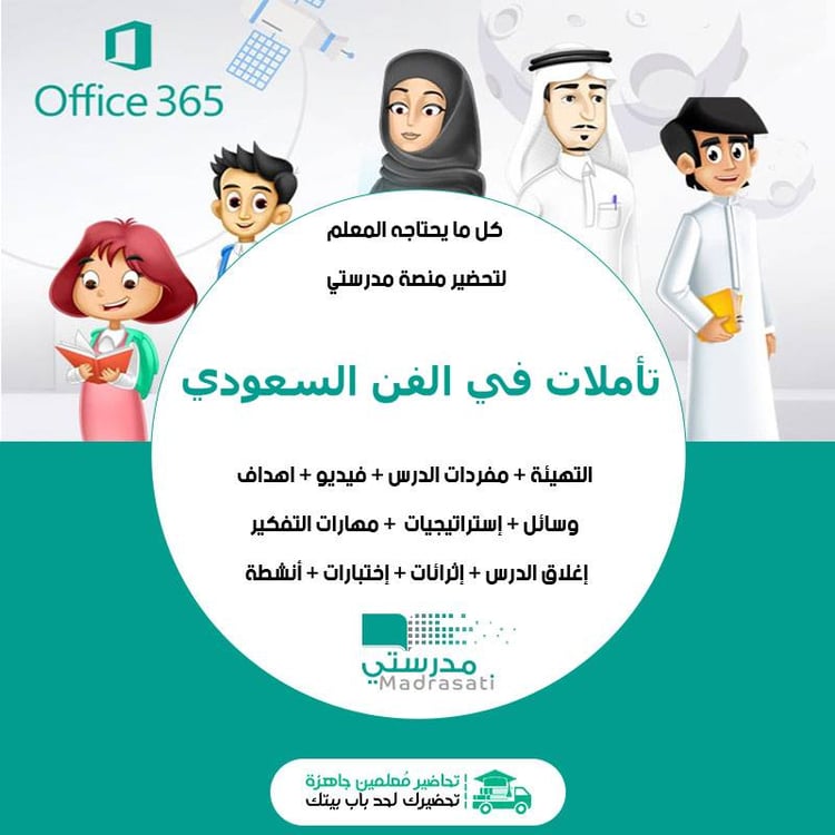 واجبات مادة تأملات في الفن السعودي ثالث متوسط الفصل الثاني منصة مدرستى