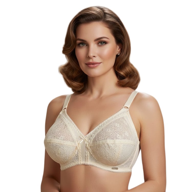 Chantelle Classic Wireless C-Cup Bra for Plus Sizes - Sugar