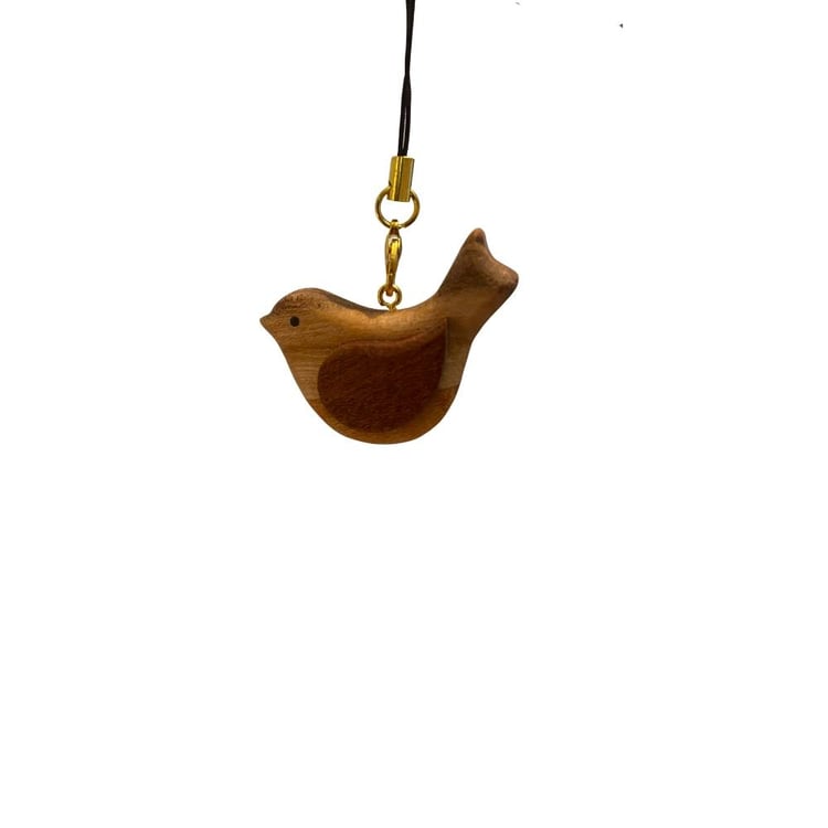 تعليقة عصفور خشبية | Wooden Bird Pendant