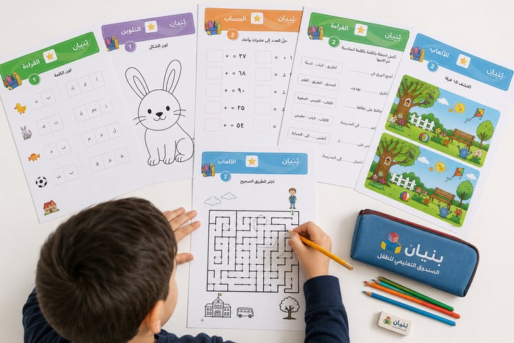 نماذج من اوراق التدريب