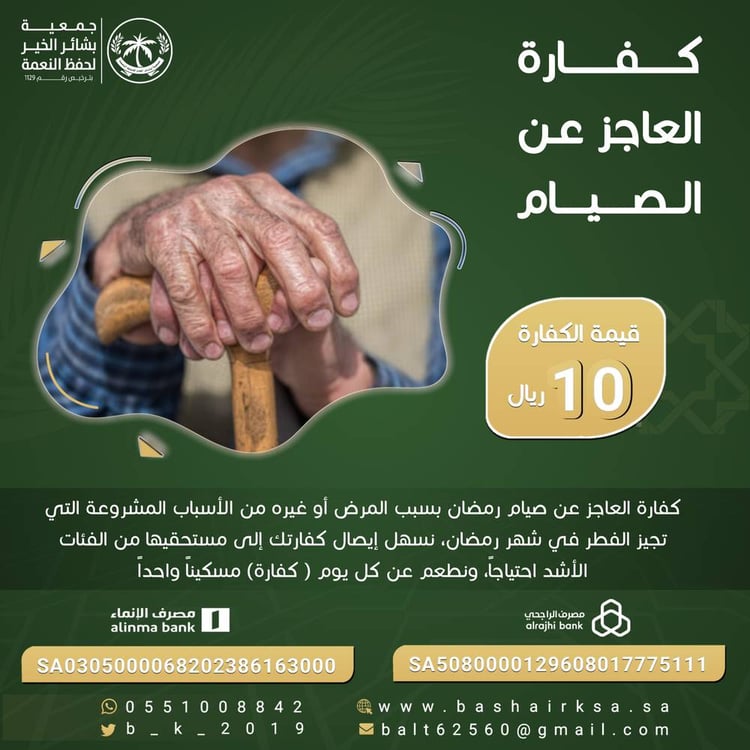 كفارة العاجز عن الصيام
