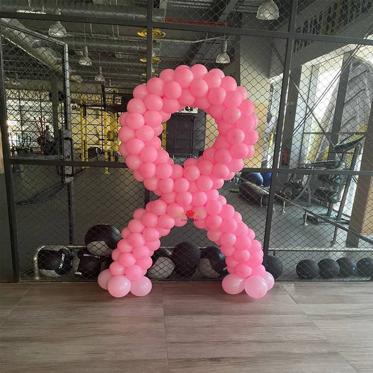 Breast cancer awareness ribbon Custom balloon