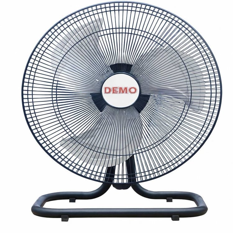 صورة مروحة أرضية DEMO 18 إنش ريش فولاذ قاعدة معدنية موتور نحاس 3 سرعات 220V 90W