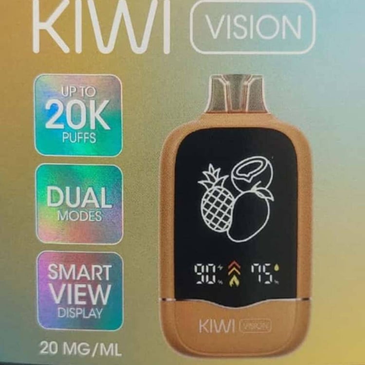 سحبة كيوي فيجن 20000 موشة بنكهة اناناس مانجو جوز الهند KIWI Vision pin