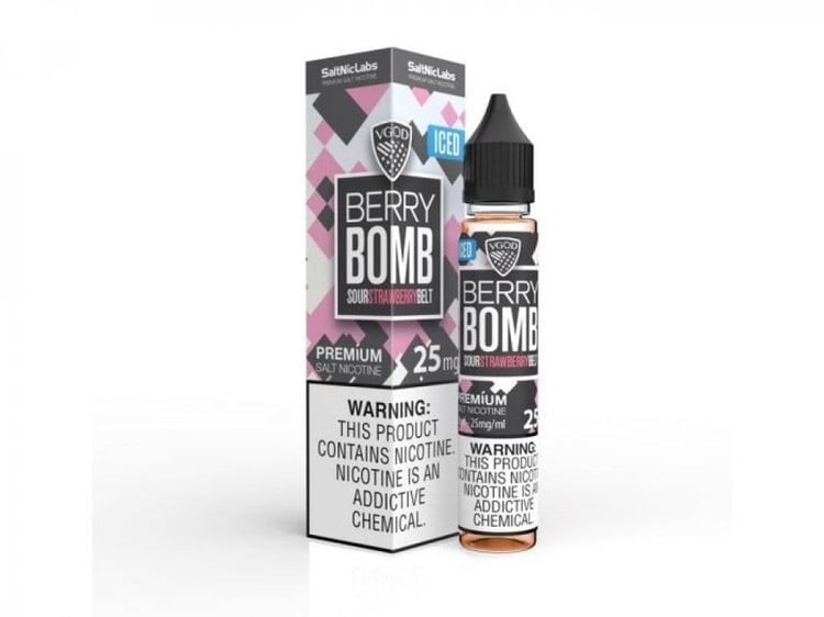 نكهة سولت فيقود قنبلة الفراولة بارد Bomb Berry Strawberry ICE VGOD