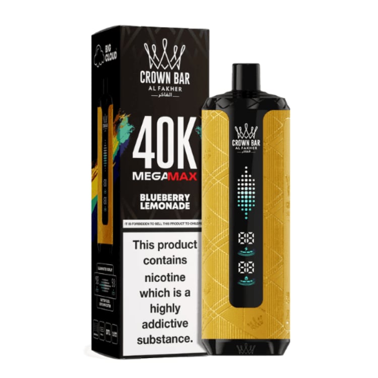 شيشة الفاخر كراون بار ميجا ماكس 40000 سحبة Al Fakher Mega Max 40K
