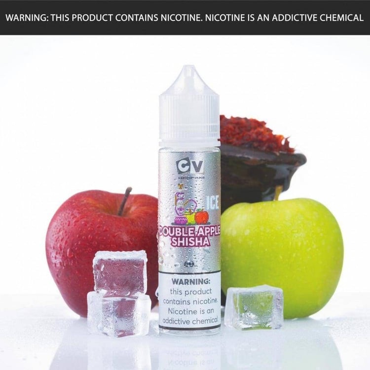 نكهة فيب سي في شيشة التفاحتين بارد CV shisha double apple ICE