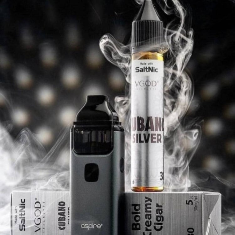 نكهة سولت كوبانو فضي السيجار الكوبي بالكريمة فضي Cubano Silver VGOD Sa