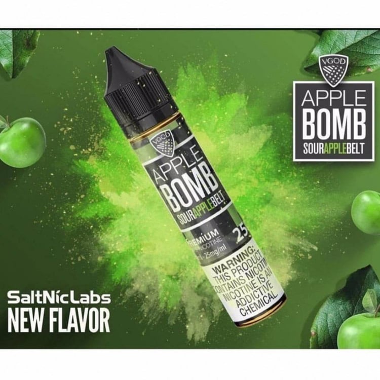 نكهة سولت تفاح حامض Bomb Apple VGOD